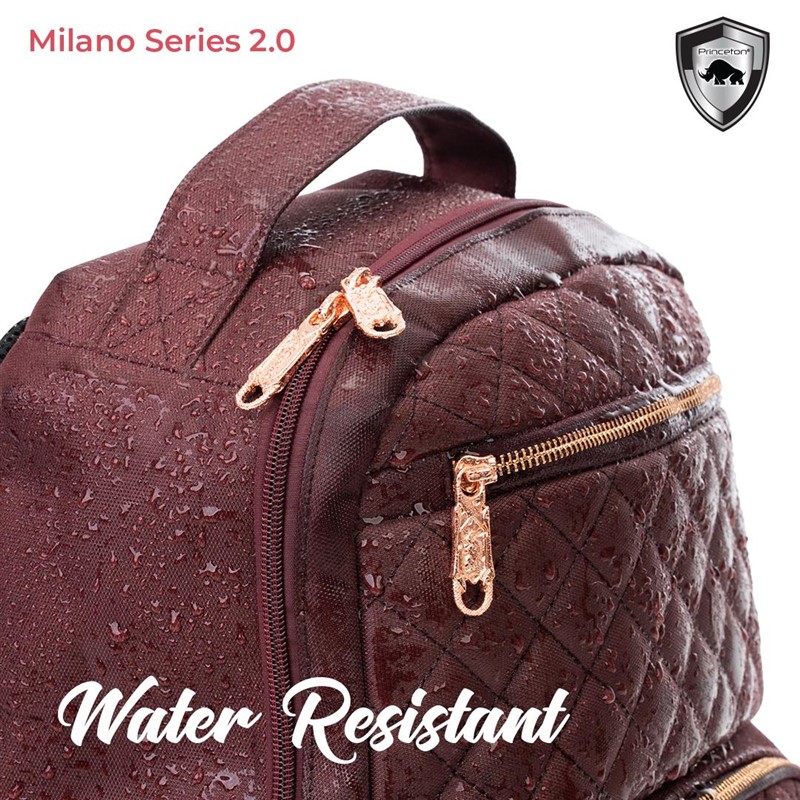Princeton Fashion Diaper Bag Bundle (Milano + Milano Jr. Series) (Lifetime Warranty) - FREE Waterproof Changing Mat + Warmer Bag + Anti lost Strap